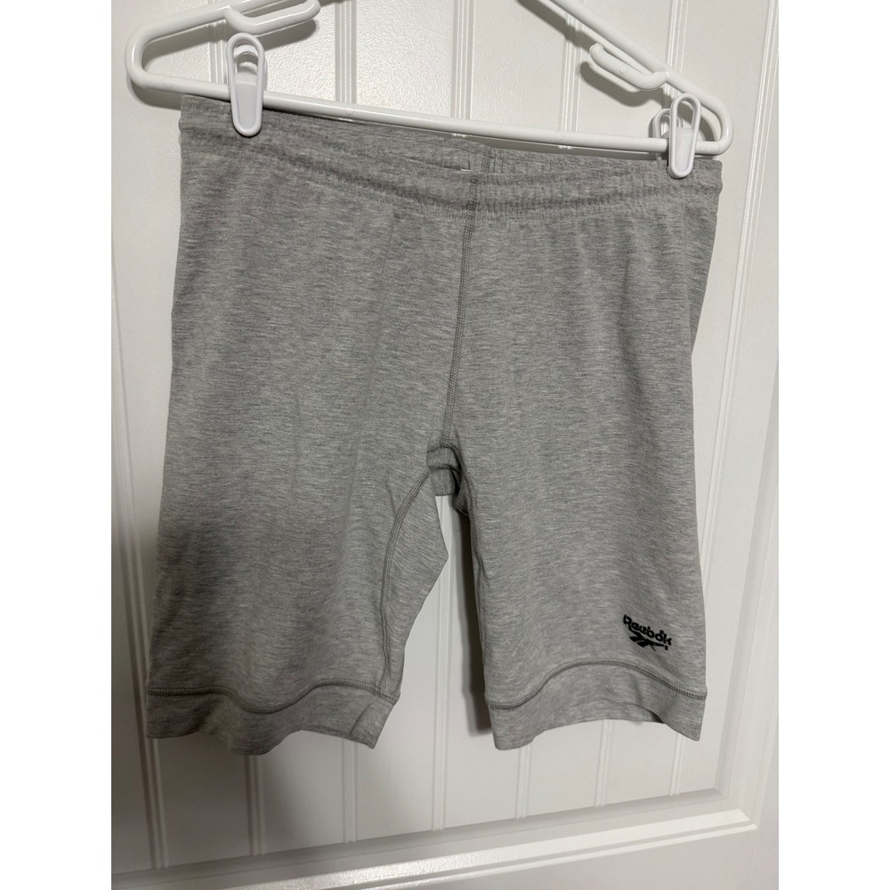 Reebok Biker Shorts Womens XL Gray Vintage 90s Made in USA Logo Athletic‎